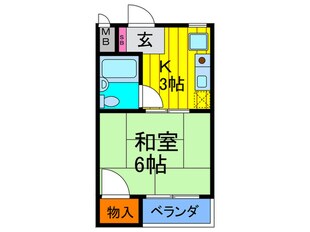 コーポリバージュの物件間取画像